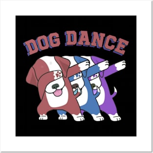 Three dance dog Posters and Art